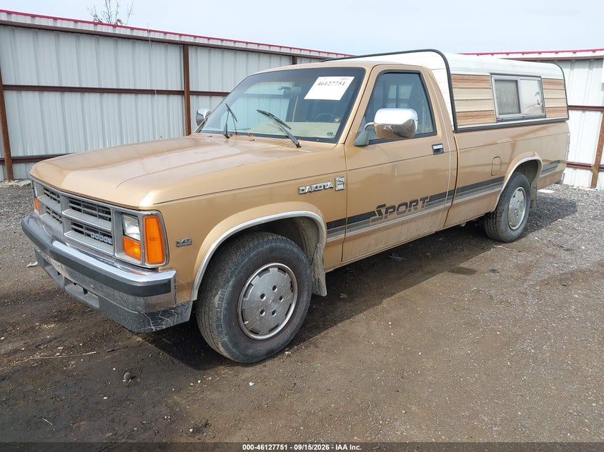 1987 Dodge Dakota, Normal Wear & Tear, IAAI, VIN 1B7GN14M9HS492921 — photo 2