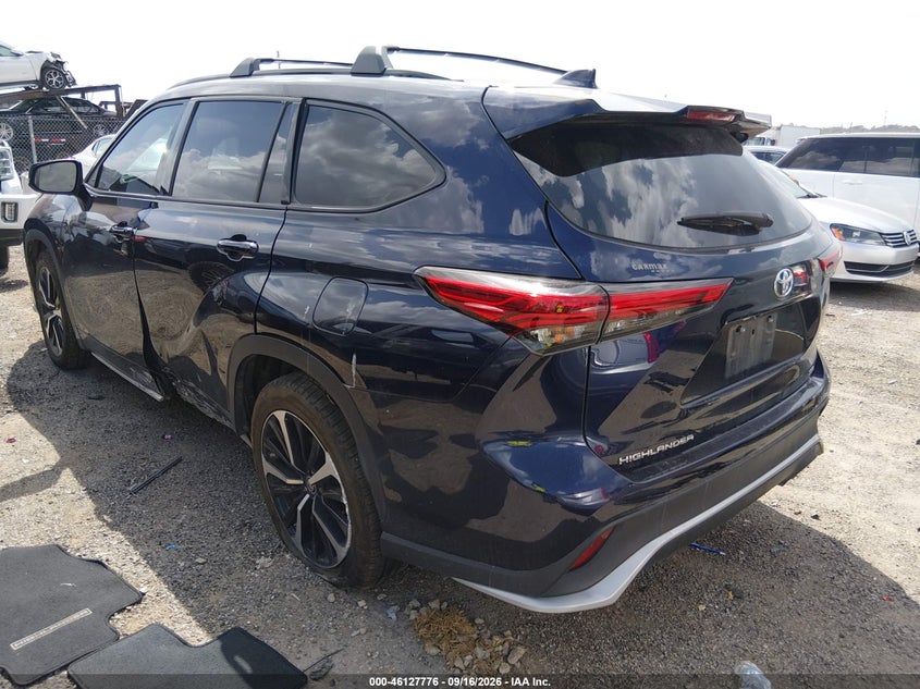 Vin: 5tdlzrah5ms080295, lot: 46627496, toyota highlander xse 20213