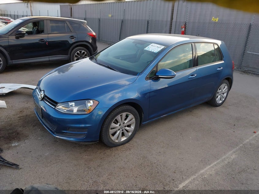 Vin: 3vw2a7au9fm094320, lot: 46627530, volkswagen golf tdi s 4-door 20152