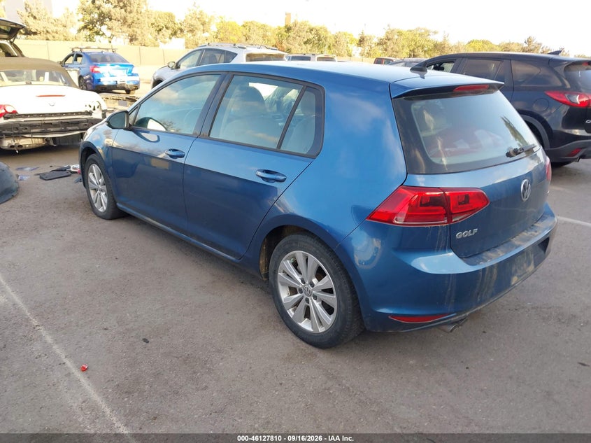 Vin: 3vw2a7au9fm094320, lot: 46627530, volkswagen golf tdi s 4-door 20153