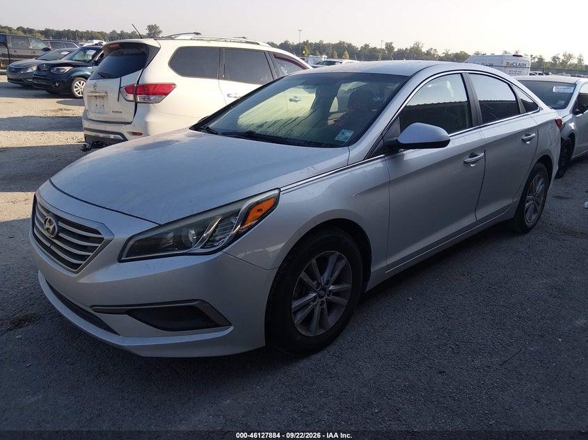 Vin: 5npe24af4gh326584, lot: 46627604, hyundai sonata se 20162