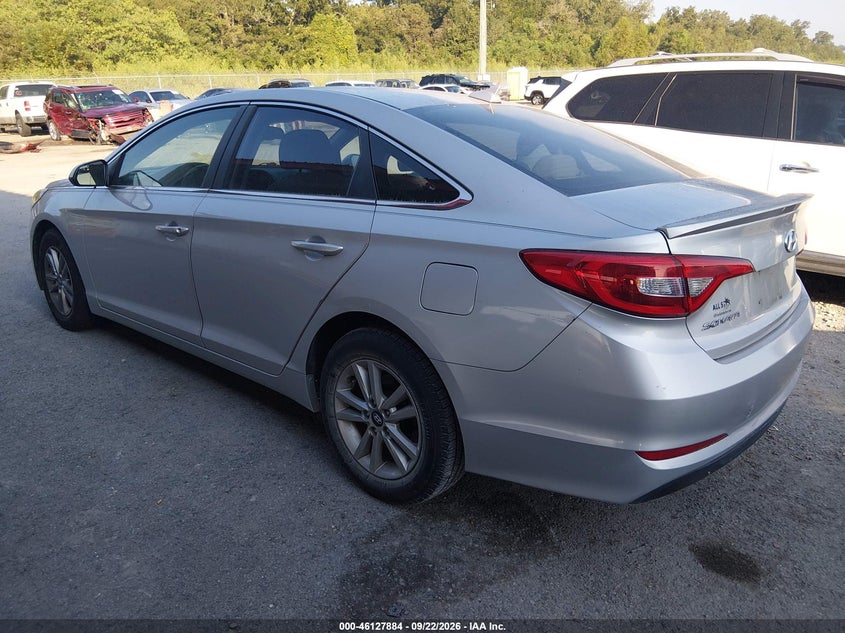 Vin: 5npe24af4gh326584, lot: 46627604, hyundai sonata se 20163