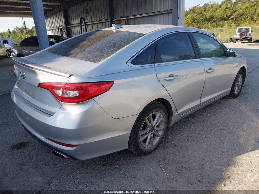 Vin: 5npe24af4gh326584, lot: 46627604, hyundai sonata se 20164