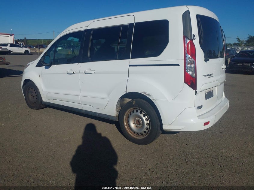Vin: nm0as8f76e1147665, lot: 46627608, ford transit connect xlt 20143
