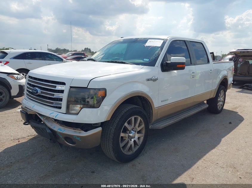 Vin: 1ftfw1et1dkf93833, lot: 46627690, ford f-150 king ranch 20132