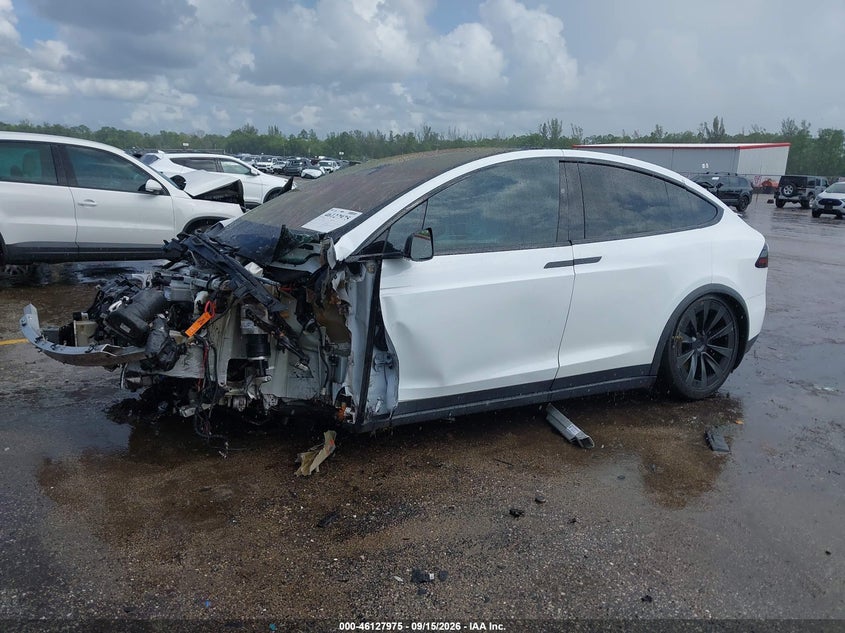 2023 Tesla Model X, Front End, IAAI, VIN 7SAXCAE55PF366342 — photo 2