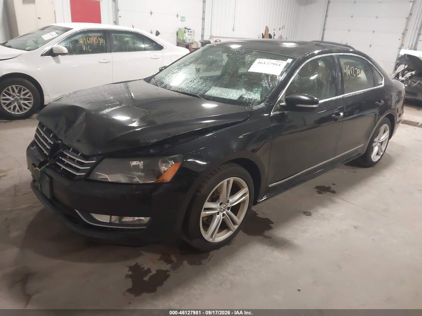 Vin: 1vwcn7a37ec022984, lot: 46627701, volkswagen passat 2.0l tdi sel premium 20142
