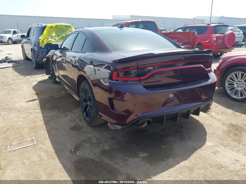 Vin: 2c3cdxhg4nh194888, lot: 46627714, dodge charger gt rwd 20223