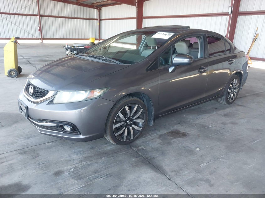 Vin: 19xfb2f94fe211191, lot: 46627769, honda civic ex-l 20152