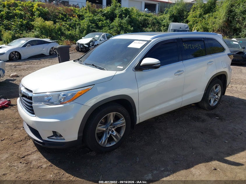Vin: 5tddkrfh9gs334693, lot: 46627772, toyota highlander limited platinum v6 20162