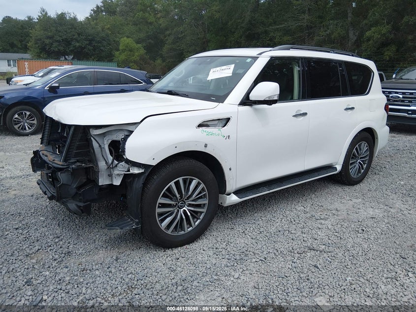Vin: jn8ay2ba3m9372727, lot: 46627818, nissan armada sl 2wd 20212