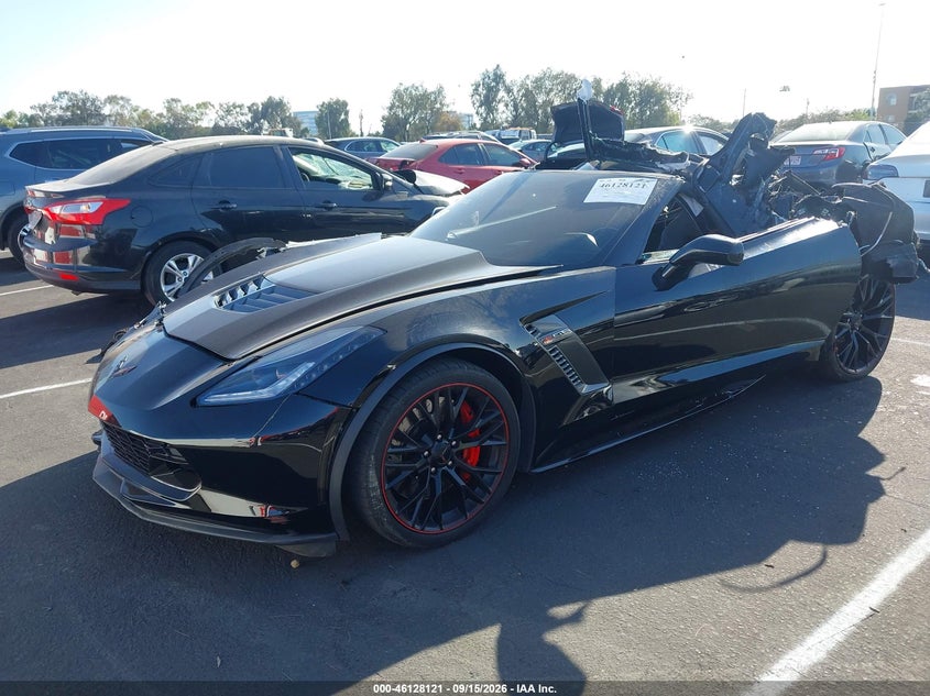 2017 Chevrolet Corvette, Rear, IAAI, VIN 1G1YU2D65H5603955 — photo 2