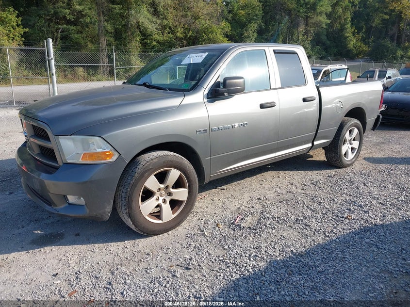 Vin: 1c6rd7ft4cs261301, lot: 46627846, ram 1500 express 20122