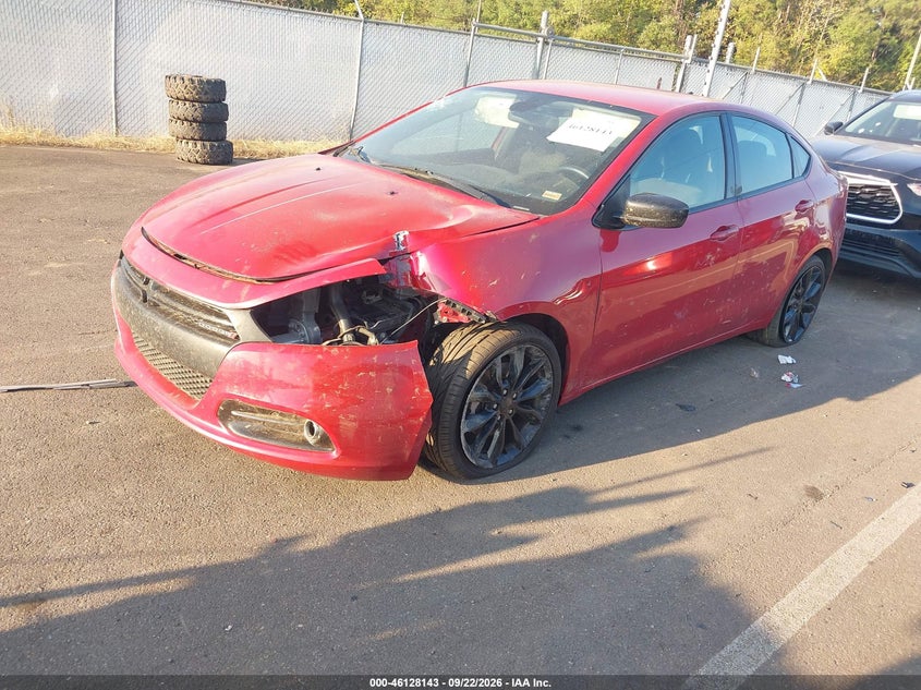 Vin: 1c3cdffa7gd822791, lot: 46627864, dodge dart sxt sport blacktop 20162