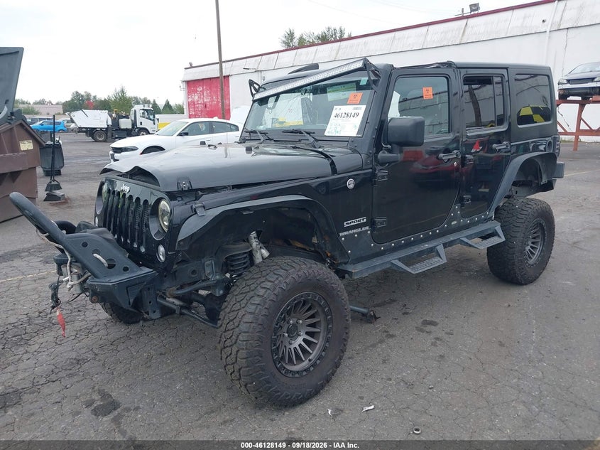 Vin: 1c4hjwdg3gl121382, lot: 46627870, jeep wrangler unlimited sport 20162