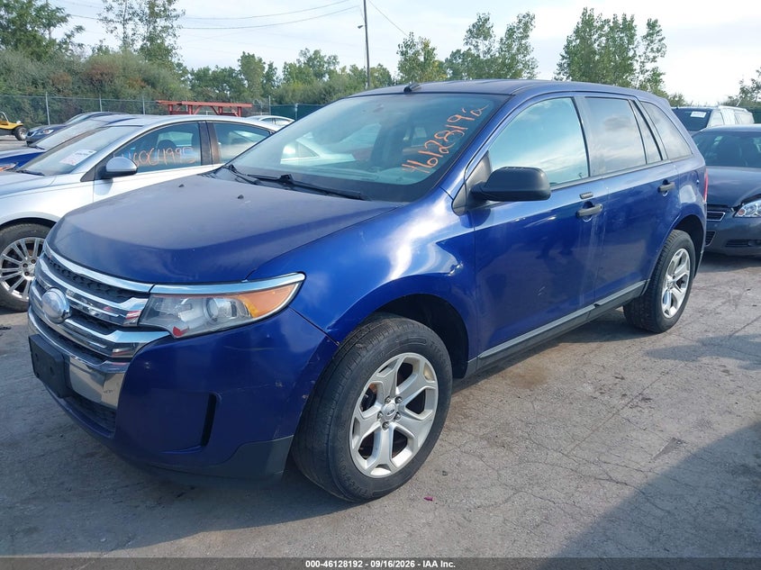 Vin: 2fmdk4gc2dba60266, lot: 46627912, ford edge se 20132