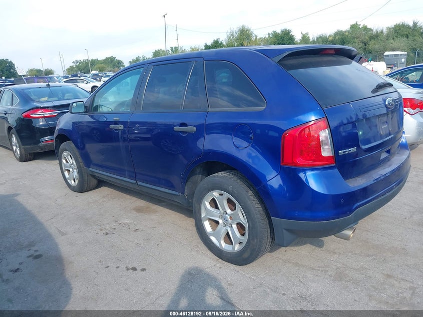 Vin: 2fmdk4gc2dba60266, lot: 46627912, ford edge se 20133
