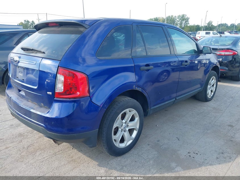 Vin: 2fmdk4gc2dba60266, lot: 46627912, ford edge se 20134
