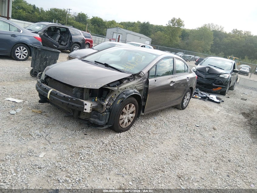 Vin: 19xfb2f56ce053672, lot: 46627920, honda civic lx 20122