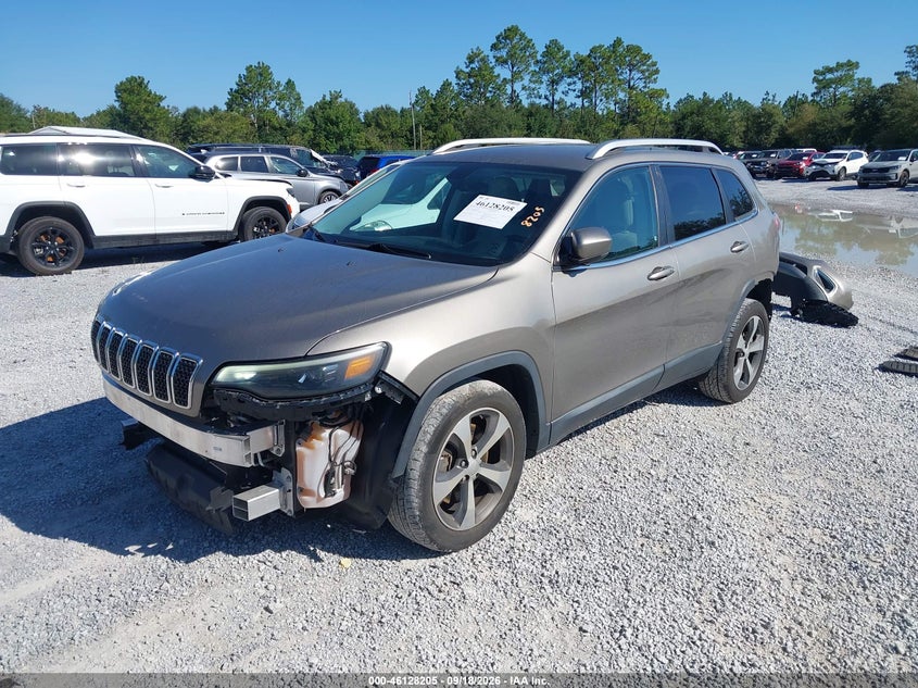 Vin: 1c4pjldb8kd297717, lot: 46627925, jeep cherokee limited fwd 20192