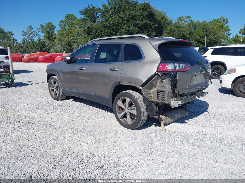 Vin: 1c4pjldb8kd297717, lot: 46627925, jeep cherokee limited fwd 20193