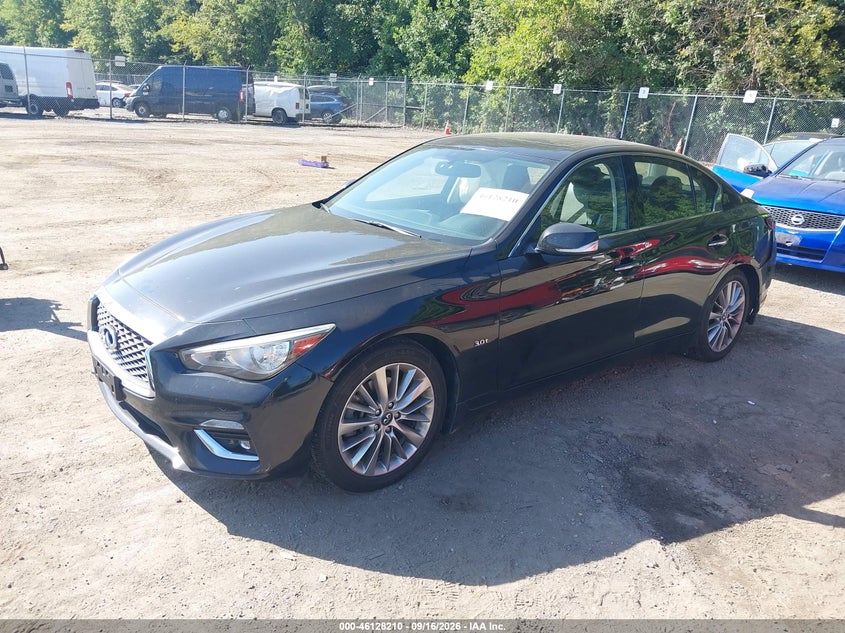 Vin: jn1ev7ap8km516875, lot: 46627930, infiniti q50 3.0t luxe 20192