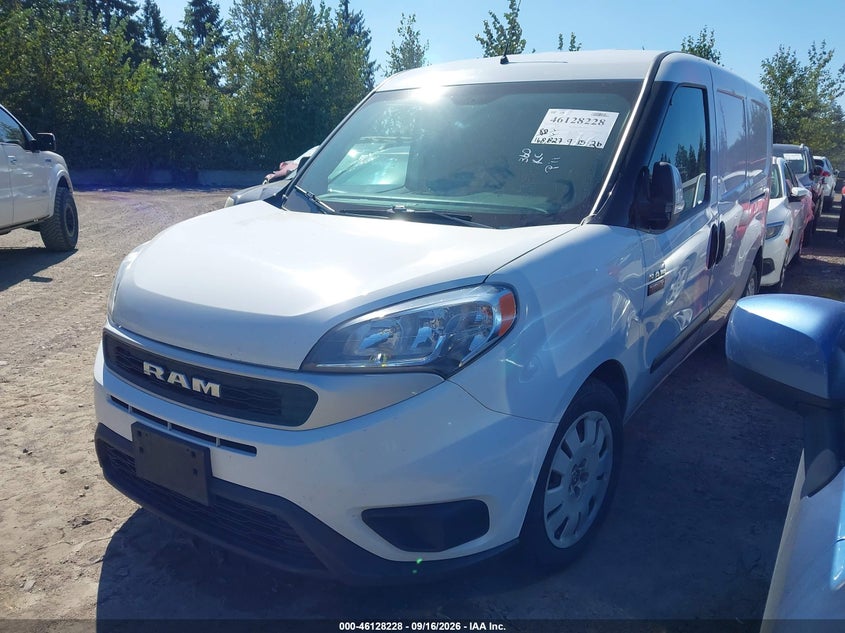 Vin: zfbhrfbb9l6p89151, lot: 46627949, ram promaster city tradesman slt 20202