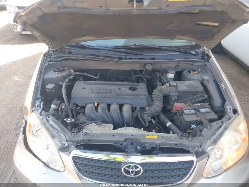 TOYOTA COROLLA 2008 VIN 1NXBR32EX8Z978403