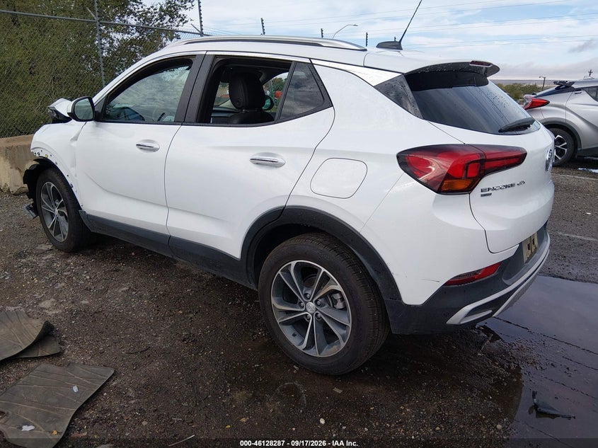 Vin: kl4mmesl3pb166208, lot: 46628007, buick encore gx select awd 20233