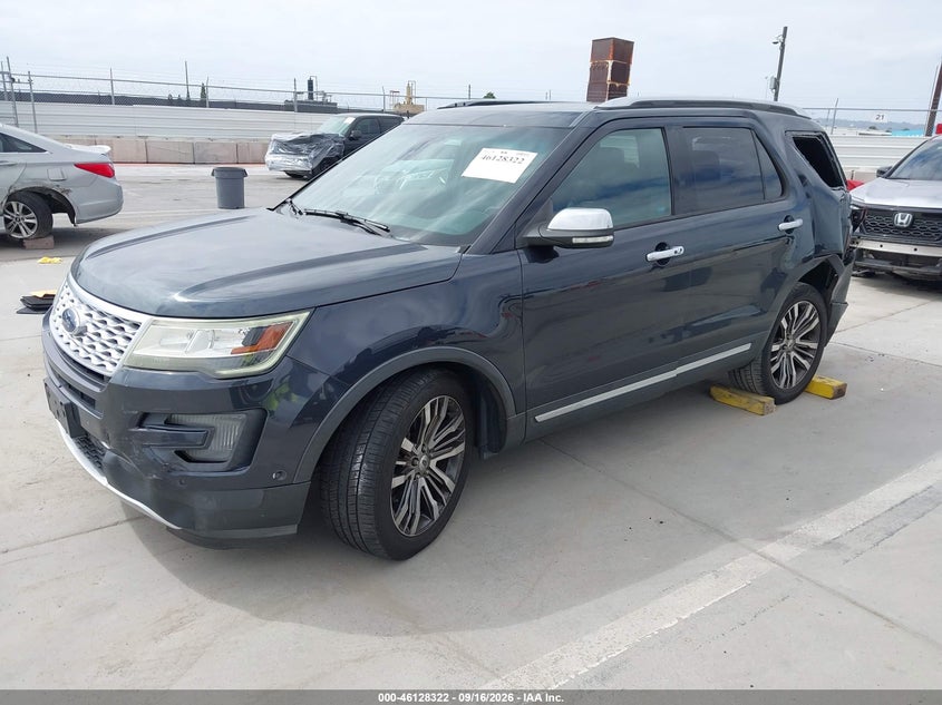 Vin: 1fm5k8ht2hgb40191, lot: 46628042, ford explorer platinum 20172