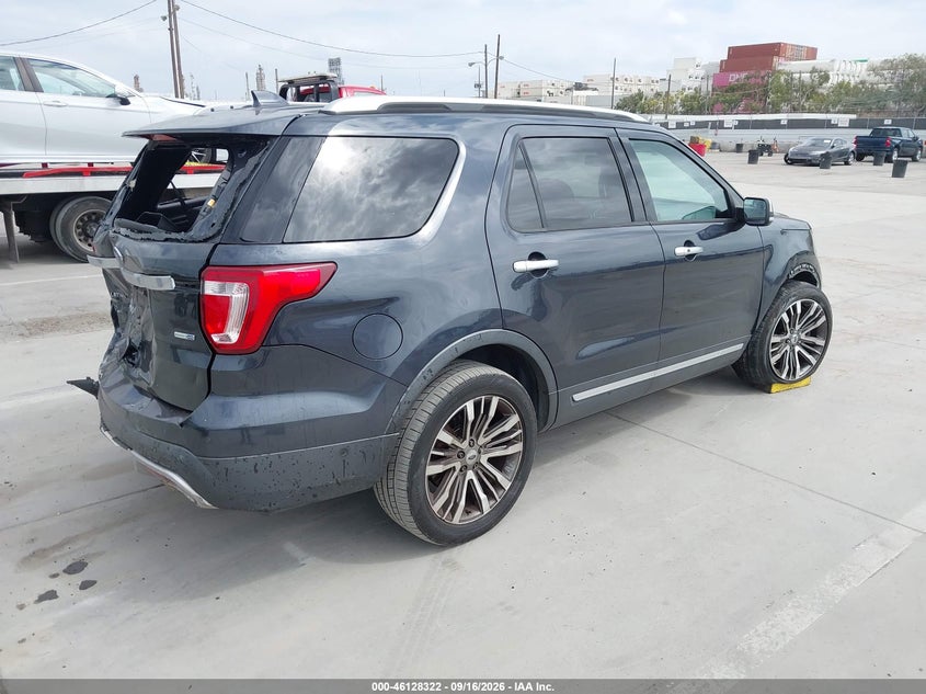 Vin: 1fm5k8ht2hgb40191, lot: 46628042, ford explorer platinum 20174