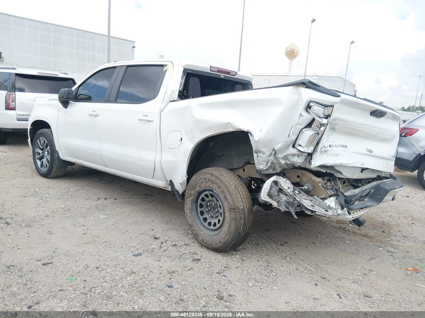 Vin: 2gcpaded5p1151512, lot: 46628056, chevrolet silverado 1500 2wd  short bed rst 20233