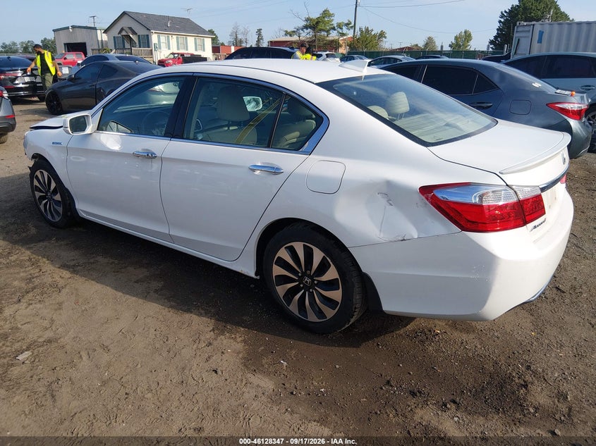 Vin: 1hgcr6f59ea000672, lot: 46628067, honda accord hybrid ex-l 20143