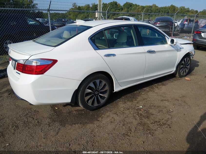 Vin: 1hgcr6f59ea000672, lot: 46628067, honda accord hybrid ex-l 20144