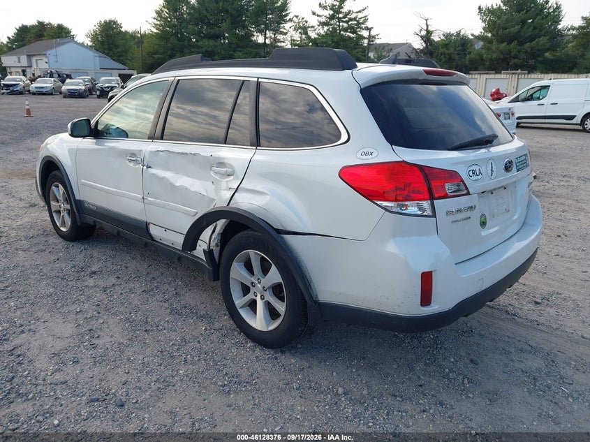 Vin: 4s4brblc4e3328121, lot: 46628096, subaru outback 2.5i limited 20143