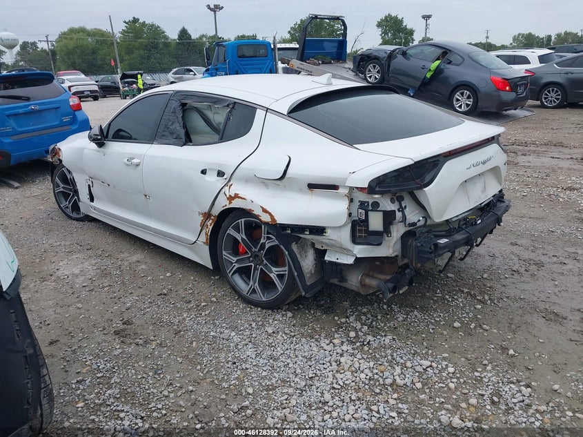 Vin: knae35lc2l6081310, lot: 46628112, kia stinger gt 20203