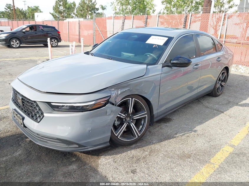 Vin: 1hgcy2f56pa001289, lot: 46628169, honda accord hybrid sport 20232