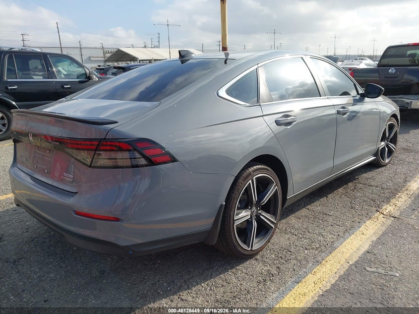 Vin: 1hgcy2f56pa001289, lot: 46628169, honda accord hybrid sport 20234