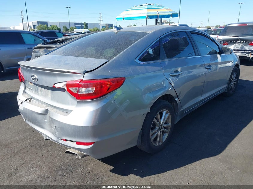 Vin: 5npe24af8hh566402, lot: 46628192, hyundai sonata se 20174
