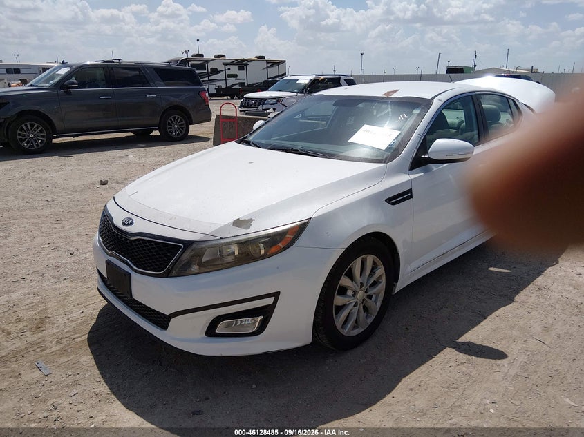 2015 Kia Optima, Rear, IAAI, VIN 5XXGN4A7XFG419970 — photo 2
