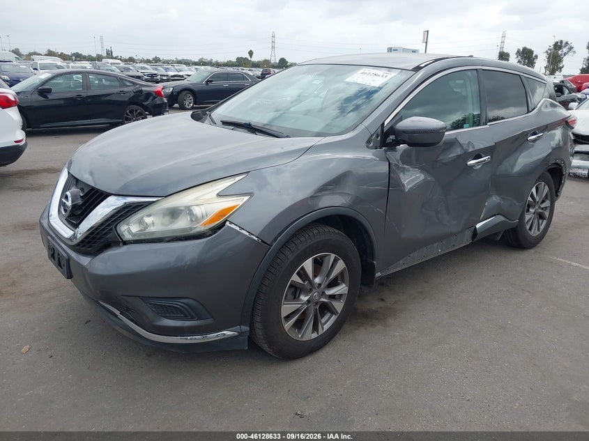 Vin: 5n1az2mg4hn202718, lot: 46628353, nissan murano s 20172