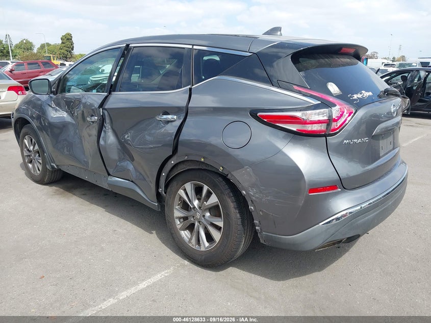 Vin: 5n1az2mg4hn202718, lot: 46628353, nissan murano s 20173