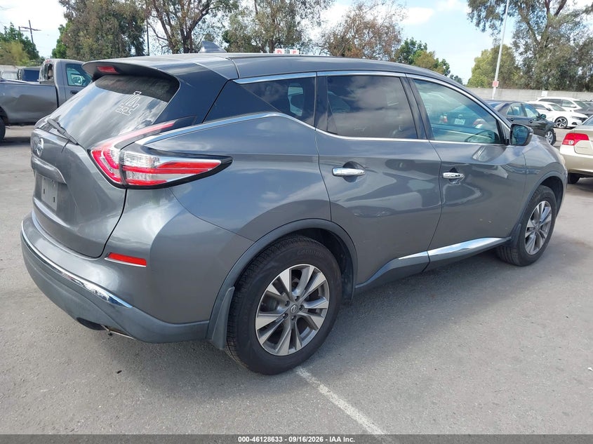 Vin: 5n1az2mg4hn202718, lot: 46628353, nissan murano s 20174
