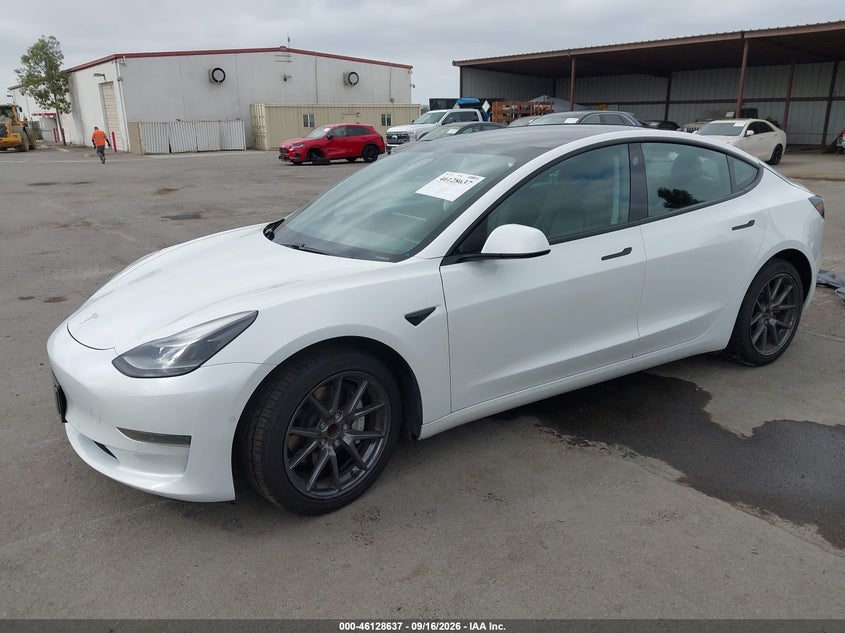 Vin: 5yj3e1ea5mf074947, lot: 46628357, tesla model 3 standard range plus rear-wheel drive 20212