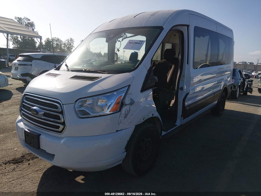 Vin: 1fbzx2cm0kka95491, lot: 46628382, ford transit-350 xlt 20192