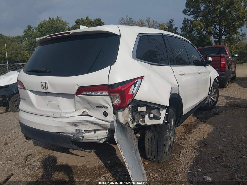 Vin: 5fnyf6h51mb098287, lot: 46628425, honda pilot awd ex-l 20214