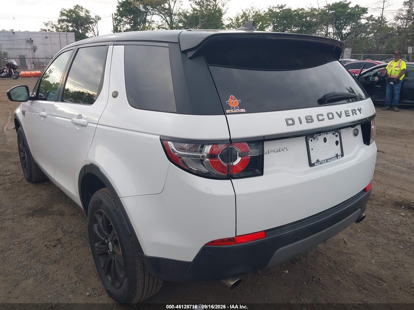 Vin: salcp2bg0gh619054, lot: 46628436, land rover discovery sport se 20163