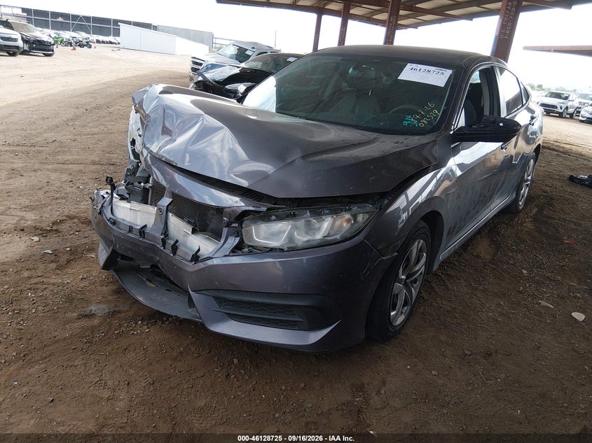 Vin: 19xfc2f58he082529, lot: 46628445, honda civic lx 20172