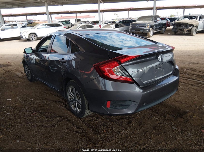 Vin: 19xfc2f58he082529, lot: 46628445, honda civic lx 20173