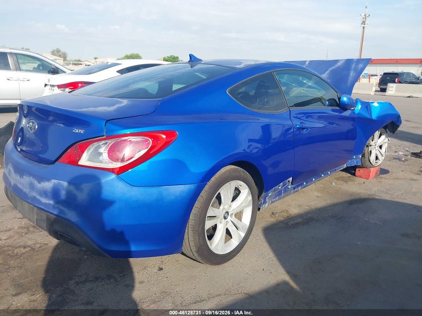 Vin: kmhht6kd4bu045219, lot: 46628451, hyundai genesis 2.0t 20114